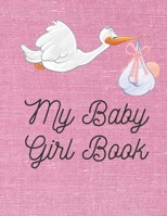 My Baby Girl Book: Baby log book for newborns is a perfect gift for a new mother. Ideal for new parents or nannies. (110 Pages 8.5 x11 baby schedule book) 1712617745 Book Cover