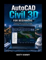 AutoCAD Civil 3D for Beginners: Practical Guide to Grading, Drainage, Road Design, and Engineering Projects B0GXTX7FLC Book Cover