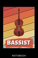 BASSIST NOTIZBUCH: A5 Notizbuch KARIERT Geschenkideen für Bassisten | Kontrabass | Jazz | Musik | Buch | Geschenk für Erwachsene Kinder Anfänger | Bücher | Bass (German Edition) B083XVJCXW Book Cover