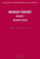 Design Theory: Volume 1 0511549539 Book Cover