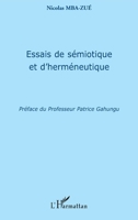 Essais de sémiotique et d'herméneutique (French Edition) 2296132294 Book Cover