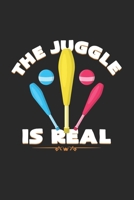 The juggle is real: 6x9 Juggling - grid - squared paper - notebook - notes 1087049687 Book Cover