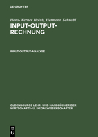 Input-Output-Rechnung: Input-Output-Analyse: Einfuhrung 3486265814 Book Cover