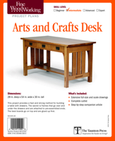 Fine Woodworking's Arts and Crafts Desk Plan 1600855903 Book Cover