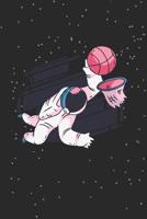 Astronaut Playing Basketball: Graph Paper Notebook, 6x9 Inch, 120 pages 1072853507 Book Cover