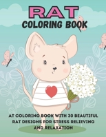 RAT COLORING BOOK: Coloring Book of Rat Designs B09FRZXC94 Book Cover