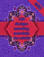 120 designs amazing mandala for adults: Mandalas-Coloring Book For Adults-Top Spiral Binding-An Adult Coloring Book with Fun, Easy, and Relaxing Coloring Pages null Book Cover