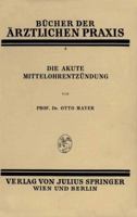 Die Akute Mittelohrentzundung: Band 3 3709196825 Book Cover