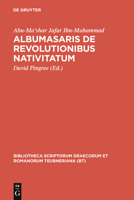 Albumasaris de Revolutionibus Nativitatum 3110263920 Book Cover