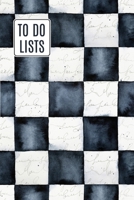 To Do Lists Notebook, Watercolor Checkerboard Pattern: 100 Pages of To Do Lists To Organize Your Life and Track What You Accomplish 1711516066 Book Cover