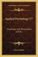 Applied Psychology V7: Processes And Personality 1120157161 Book Cover