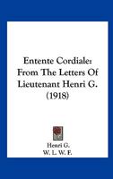 Entente cordiale 1147645434 Book Cover