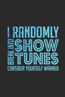 Show Tunes: Dotted Bullet Notebook (6 x 9 - 120 pages) Cheerful Musical Notebook Design for Gift / Daily Journals / School / Musician 1712429086 Book Cover