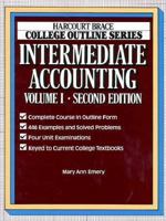 Intermediate Accounting (Harcourt Brace Jovanovich College Outline Series) 0156015080 Book Cover