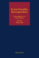 Erwin Panofsky. Band III: Korrespondenz 1950-1956 3447053739 Book Cover