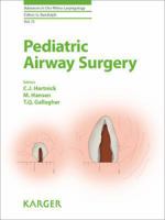 Pediatric Airway Surgery 3805599315 Book Cover