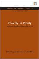 Poverty in Plenty: A Human Development Report for the UK 1853837075 Book Cover
