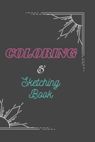 Coloring & Sketching book: Coloring Book and Sketching book for Drawing, Writing, Painting, Sketching or Doodling with blank pages between the coloring pages. B08T6PB9RZ Book Cover