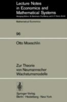 Zur Theorie von Neumannscher Wachstumsmodelle 3540066780 Book Cover