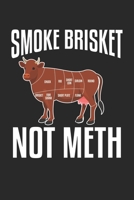 Smoke Brisket Not Meth: BBQ Rauchergrill Notizbuch liniert DIN A5 - 120 Seiten für Notizen, Zeichnungen, Formeln | Organizer Schreibheft Planer Tagebuch 1673223621 Book Cover