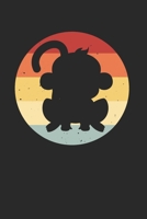 Affe �ffchen Notizbuch: Affe �ffchen Notizbuch f�r Liebhaber / Notizheft / Notizblock A5 (6x9in) Dotted Notebook / Punkteraster / 120 gepunktete Seiten 1673940161 Book Cover