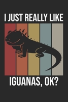 I Just Really Like Iguanas, OK?: DIN A5 Leguan Notizheft liniert | 120 Seiten liniertes Leguan Notizbuch für Notizen in Schule, Universität, Arbeit ... | Eine tolles Geschenk für Ihre Liebsten. 1671655338 Book Cover