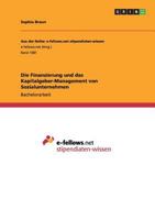 Die Finanzierung und das Kapitalgeber-Management von Sozialunternehmen 3668121273 Book Cover