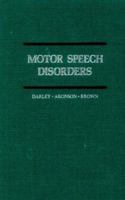 Motor Speech Disorders 0721628788 Book Cover