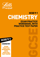 GCSE 9-1 Chemistry Exam Practice Workbook, with Practice Test Paper (Letts GCSE 9-1 Revision Success) 0008318379 Book Cover