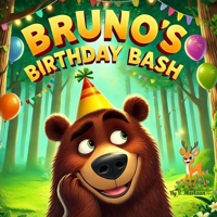 BRUNO'S BIRTHDAY BASH: A cute and heartwarming story about a Bear's surprise birthday party. B0DT5Y4LFY Book Cover