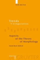 Aspects Of The Theory Of Morphology (Trends in Linguistics. Studies and Monographs) 3110177110 Book Cover