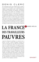 La France des travailleurs pauvres 2246740010 Book Cover