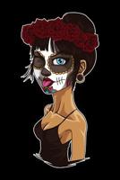 Funny Lady Of The Dead: Graph Paper 5x5 Notebook for Day Of The Dead Lovers 1099425107 Book Cover