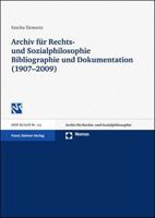 Archiv Fur Rechts- Und Sozialphilosophie: Bibliographie Und Dokumentation (1907-2009) 3515097198 Book Cover