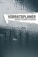 Vorratsplaner: Notreserve lagern und organisieren I Rezepte I Kontakte I Lagerbestand I Regen Motiv (German Edition) B085H5MF4L Book Cover