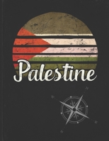Palestine: Palestinian Vintage Flag Personalized Retro Gift Idea for Coworker Friend or Boss  Planner Daily Weekly Monthly Undated Calendar Organizer Journal 1673291465 Book Cover