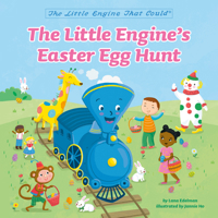 The Little Engine's Easter Egg Hunt 0593523253 Book Cover