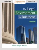 Mindtap Business Law, 1 Term (6 Months) Printed Access Card for Meiners/Ringleb/Edwards' the Legal Environment of Business 1337095524 Book Cover