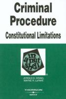 Criminal Procedure: Constitutional Limitations in a Nutshell (Nutshell Series) 0314025901 Book Cover