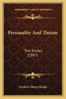 Personality And Theism: Two Essays 1104149133 Book Cover