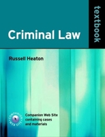 Criminal Law Textbook 0199272832 Book Cover