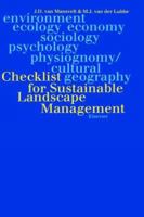 Checklist for Sustainable Landscape Management: Final Report of the Eu Concerted Action Air3-Ct93-1210 0444501592 Book Cover