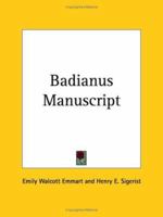 Badianus Manuscript 1940 076613282X Book Cover