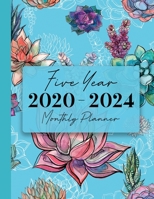 2020-2024 Five Year Monthly Planner: 60 Monthly Calendars with Monthly Focus, Goals, and To-Do List 1675985375 Book Cover