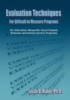 Evaluation Techniques for Difficult to Measure Programs: For Education, Nonprofit, Grant Funded, Business and Human Service Programs 1453578951 Book Cover