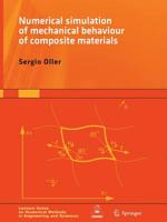 [Numerical Simulation of Mechanical Behavior of Composite Materials] (By: Sergio Oller) [published: November, 2014] 3319354531 Book Cover