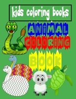 Kids Coloring Books Animal Coloring Book: For Kids Aged 3-8 ,100 Animal Coloring Pages, Gift for Kids. Horses, Birds, Owls, Elephants, Dogs, Cats, Turtles, Bears, Rabbits, 8.5" x 11”-102 Pag B0842449H6 Book Cover