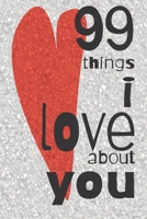 99 Things I Love About You: A Valentines Day gift to personalise for the one you love. 1658727495 Book Cover