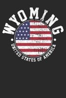 Notebook: Wyoming Vintage Dot Grid 6x9 120 Pages 1699079803 Book Cover