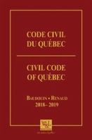 Code civil du Québec 2018-2019 2896894314 Book Cover